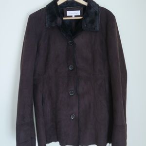 Calvin Klein Faux-Fur Lining Coat